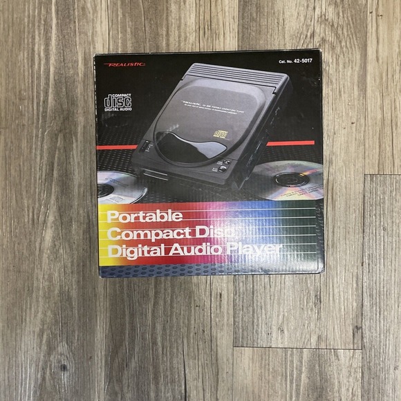 Vintage Realistic CD-3250 Portable Compact Disc Player New - Picture 1 of 3